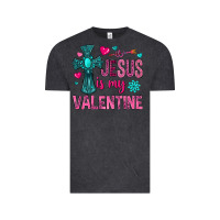 Vintage Black jesus is my valentine Vintage Tee - NancyCooperArtShop