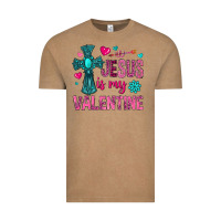 Vintage Coffee jesus is my valentine Vintage Tee - NancyCooperArtShop