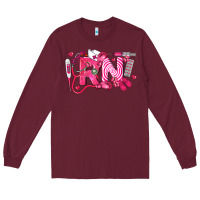Rn Breast Cancer Registered Nurse Long Sleeve Tee | Teevron