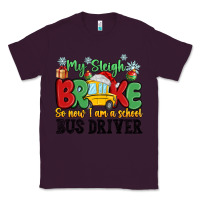 Plum my sleigh broke so now i am a school bus driver Classic Tee - MaliasSmallBusiness