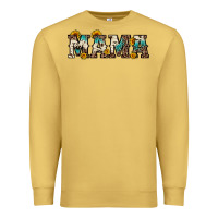 Antique Gold mama sunflower leopard Premium Sweatshirt - OliviaCreatesArt