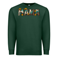 Sports Green mama sunflower leopard Premium Sweatshirt - OliviaCreatesArt