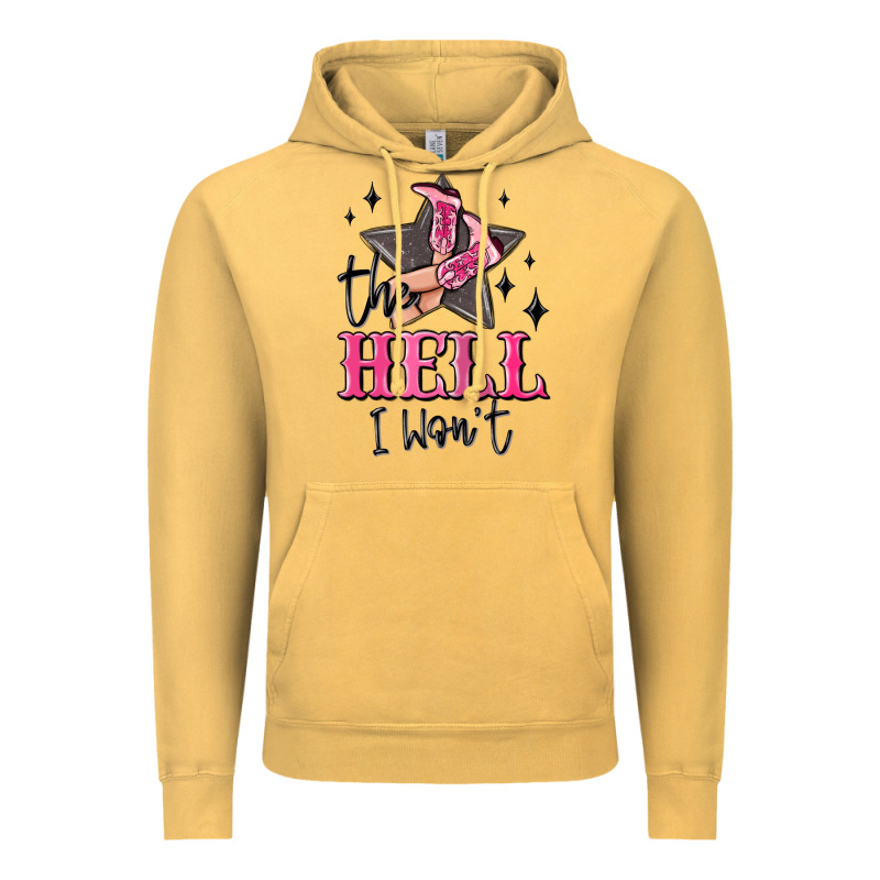 The Hell I Wont Cowgirl Vintage Hoodie by MaliasSmallBusiness | Teevron