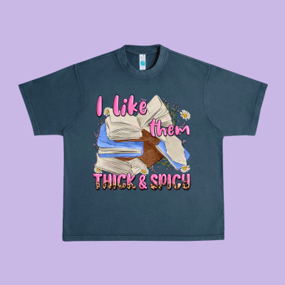 I Like Them Thick And Spicy Urban Heavy Tee Designed By Maliassmallbusiness