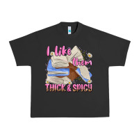 Pigment Black i like them thick and spicy Urban Heavy Tee - MaliasSmallBusiness