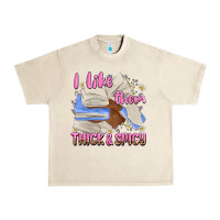 Sandshell i like them thick and spicy Urban Heavy Tee - MaliasSmallBusiness