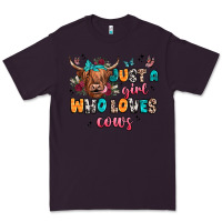 Plum just a girl who loves cows Premium Tee - JahusDesignShop