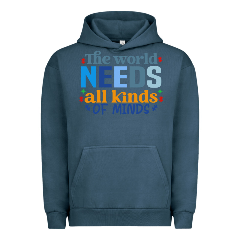 The World Needs All Kinds Of Minds Urban Hoodie by CowhideDigitalArt | Teevron