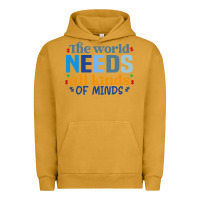 Pigment Peanut Butter The world needs all kinds of minds Urban Hoodie - CowhideDigitalArt