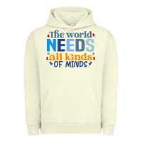 Pigment Pistachio The world needs all kinds of minds Urban Hoodie - CowhideDigitalArt