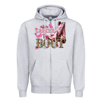 Heather Grey Give Cancer the boot Cancer Awareness Zipper Hoodie - HowdyJamesFarm