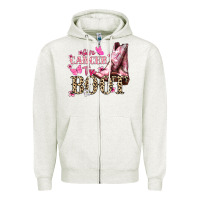 Oatmeal Heather Give Cancer the boot Cancer Awareness Zipper Hoodie - HowdyJamesFarm