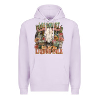 Lilac Last night we let the liquor talk Premium Hoodie - HowdyJamesFarm