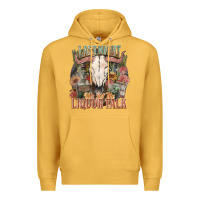 Mustard Last night we let the liquor talk Premium Hoodie - HowdyJamesFarm