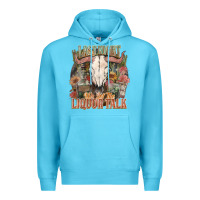 Ocean Blue Last night we let the liquor talk Premium Hoodie - HowdyJamesFarm