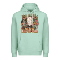 Seafoam Last night we let the liquor talk Premium Hoodie - HowdyJamesFarm