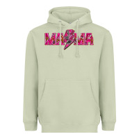 Matcha Mama neon lightning bolt mother's day Heavyweight Hoodie - HowdyJamesFarm