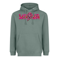 Sage Mama neon lightning bolt mother's day Heavyweight Hoodie - HowdyJamesFarm