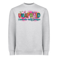Heather Grey unafraid i know who holds tomorrow Heavyweight Sweatshirt - Artiststas