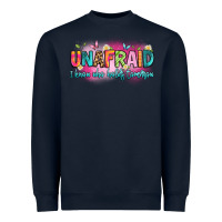 Navy unafraid i know who holds tomorrow Heavyweight Sweatshirt - Artiststas