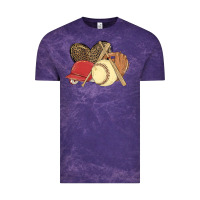 Cloud Purple softball Vintage Tee - MaliasSmallBusiness