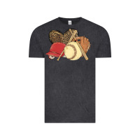 Vintage Black softball Vintage Tee - MaliasSmallBusiness