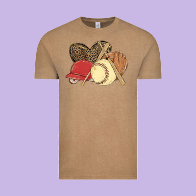 Softball Vintage Tee Designed By Maliassmallbusiness