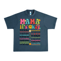 Midnight Navy mama its okay Urban Heavy Tee - JahusDesignShop