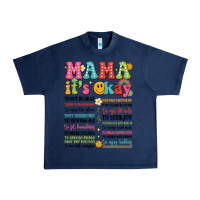 Navy mama its okay Urban Heavy Tee - JahusDesignShop