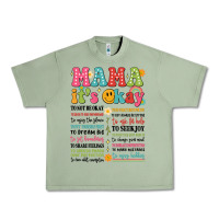 Oil Green mama its okay Urban Heavy Tee - JahusDesignShop