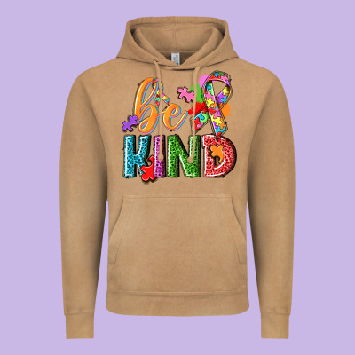 Autism Be Kind Vintage Hoodie Designed By Nancycooperartshop