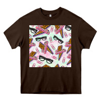 Chocolate Brown teacher thunderbolt and glasses Heavy Core Tee - BundleAndBundleShop