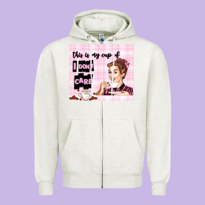 Retro Housewife Zipper Hoodie Designed By Tumblerdesignbyshophia