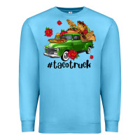 Ocean Blue tacotruck olivia Premium Sweatshirt - OliviaCreatesArt