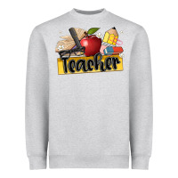 Heather Grey teacher Heavyweight Sweatshirt - Artiststas