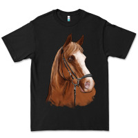 Black horse portrait Premium Tee - Artiststas