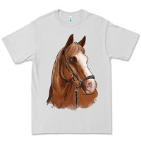 Dove Grey horse portrait Premium Tee - Artiststas