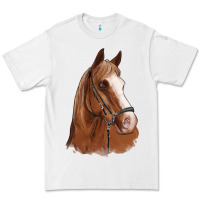 White horse portrait Premium Tee - Artiststas