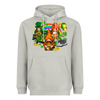 St. Patrick's Day Gnomies With Truck Heavyweight Hoodie | Teevron
