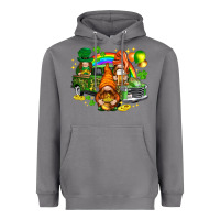 Storm St. Patrick's Day gnomies with truck Heavyweight Hoodie - HowdyJamesFarm
