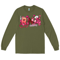 Army Green rna breast cancer registered nurse assistant Long Sleeve Tee - LillyAllenDesigns