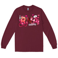 Burgundy rna breast cancer registered nurse assistant Long Sleeve Tee - LillyAllenDesigns