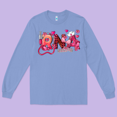 Rna Breast Cancer Registered Nurse Assistant Long Sleeve Tee Designed By Lillyallendesigns
