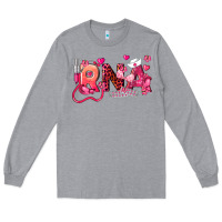 Heather Grey rna breast cancer registered nurse assistant Long Sleeve Tee - LillyAllenDesigns