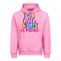 Fuchsia Pink This Little Light Of Mine Urban Hoodie - CowhideDigitalArt
