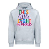 Heather Grey This Little Light Of Mine Urban Hoodie - CowhideDigitalArt