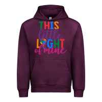Mauve Wine This Little Light Of Mine Urban Hoodie - CowhideDigitalArt