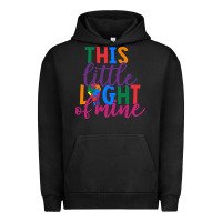 Pigment Black This Little Light Of Mine Urban Hoodie - CowhideDigitalArt