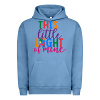 Pigment Pebble Blue This Little Light Of Mine Urban Hoodie - CowhideDigitalArt