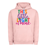 Pigment Salmon This Little Light Of Mine Urban Hoodie - CowhideDigitalArt